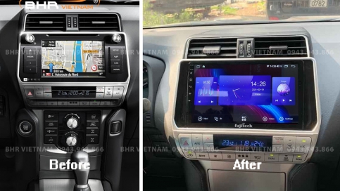 Màn hình DVD Android liền camera 360 Toyota Land Cruiser Prado 2017 - nay | Fujitech 360 